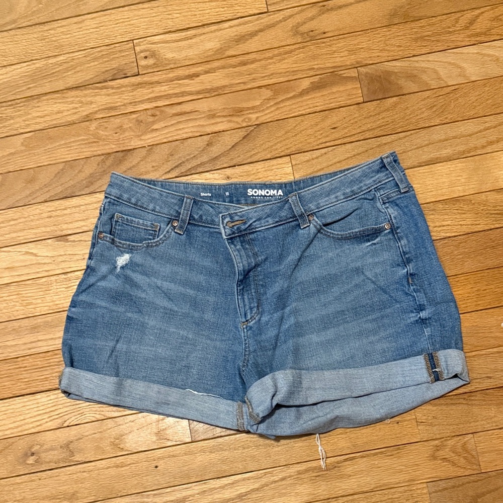 Sonoma Women's Classic Blue Denim Shorts